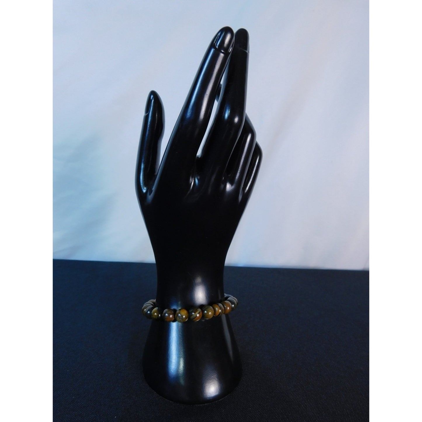 Tiger Eye Bracelet 8mm Stretch Gold - New - Witchcore Earth