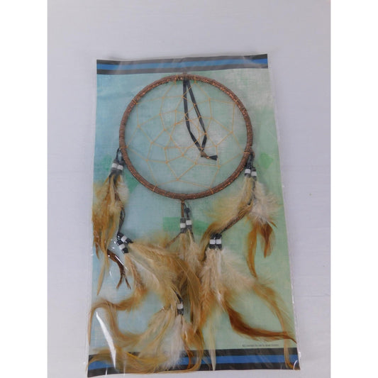 St. Joseph's Indian School Brown Feather Dream Catcher Boho Wall Bedroom Decor