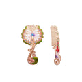 Butterfly-Inspired Mirror & Comb Set With Floral Details Lightweight Design Decorative & Functional For Travel Or Vanity
