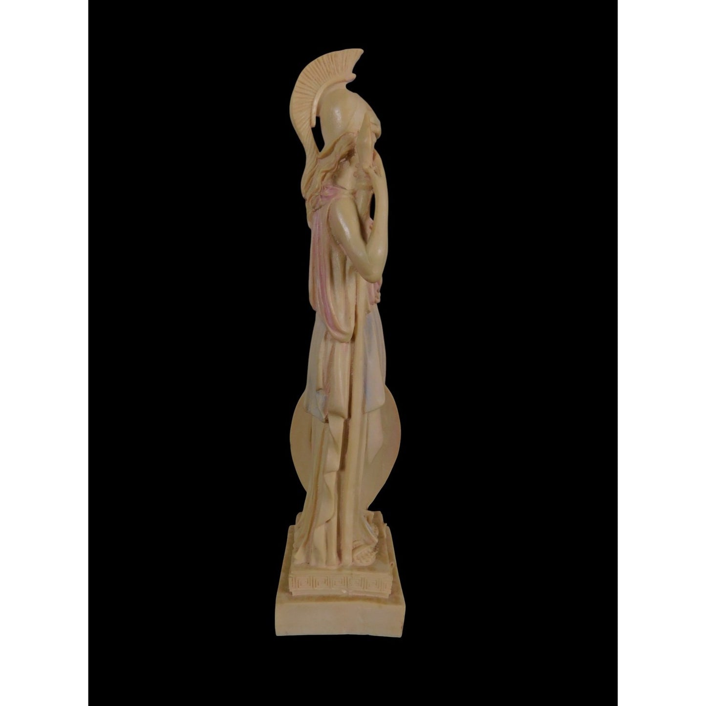 Athena Goddess Statue 10" Resin Helmet Shield Snake