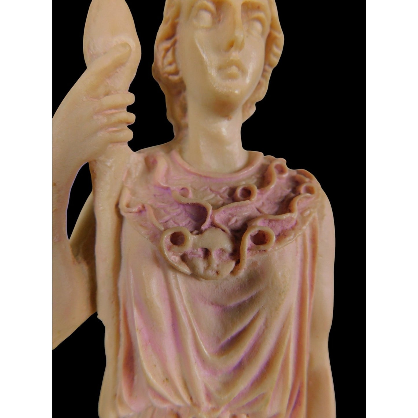 Athena Goddess Statue 10" Resin Helmet Shield Snake