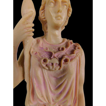 Athena Goddess Statue 10" Resin Helmet Shield Snake