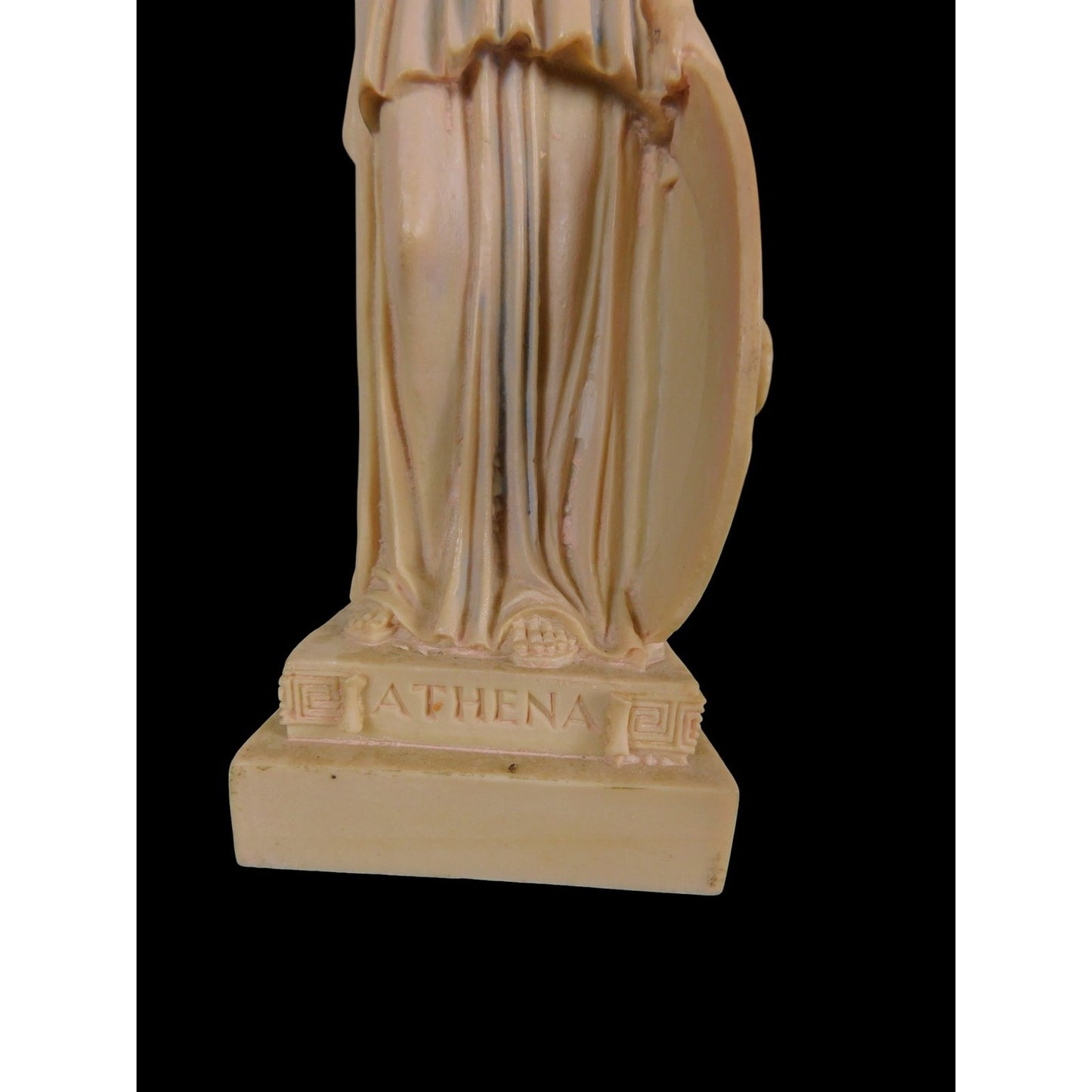 Athena Goddess Statue 10" Resin Helmet Shield Snake