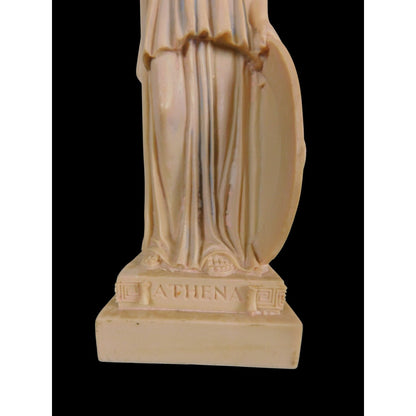 Athena Goddess Statue 10" Resin Helmet Shield Snake