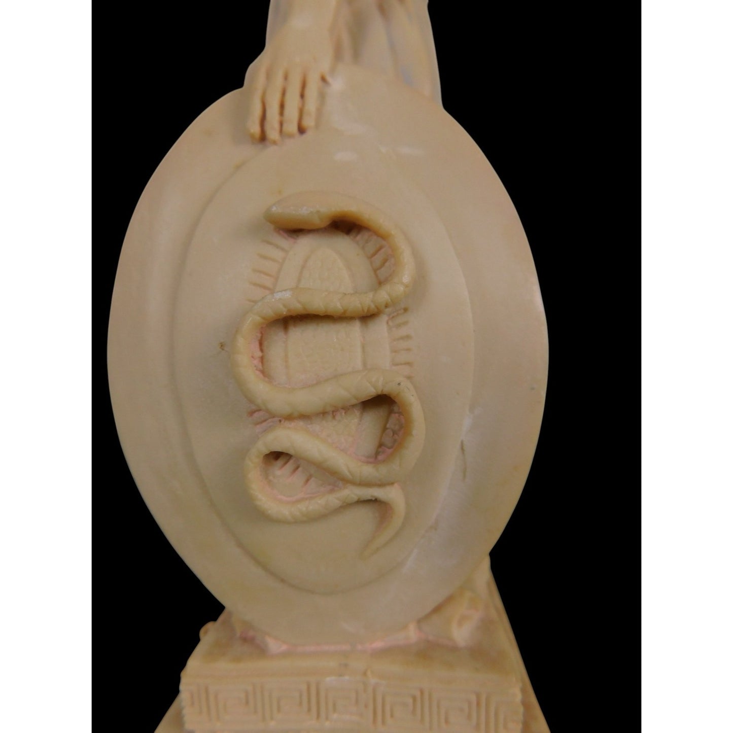 Athena Goddess Statue 10" Resin Helmet Shield Snake