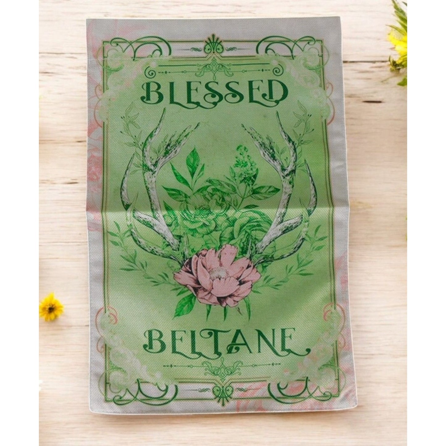 Blessed Beltane Garden Flag 12x18 Spring Pagan Decor Waterproof