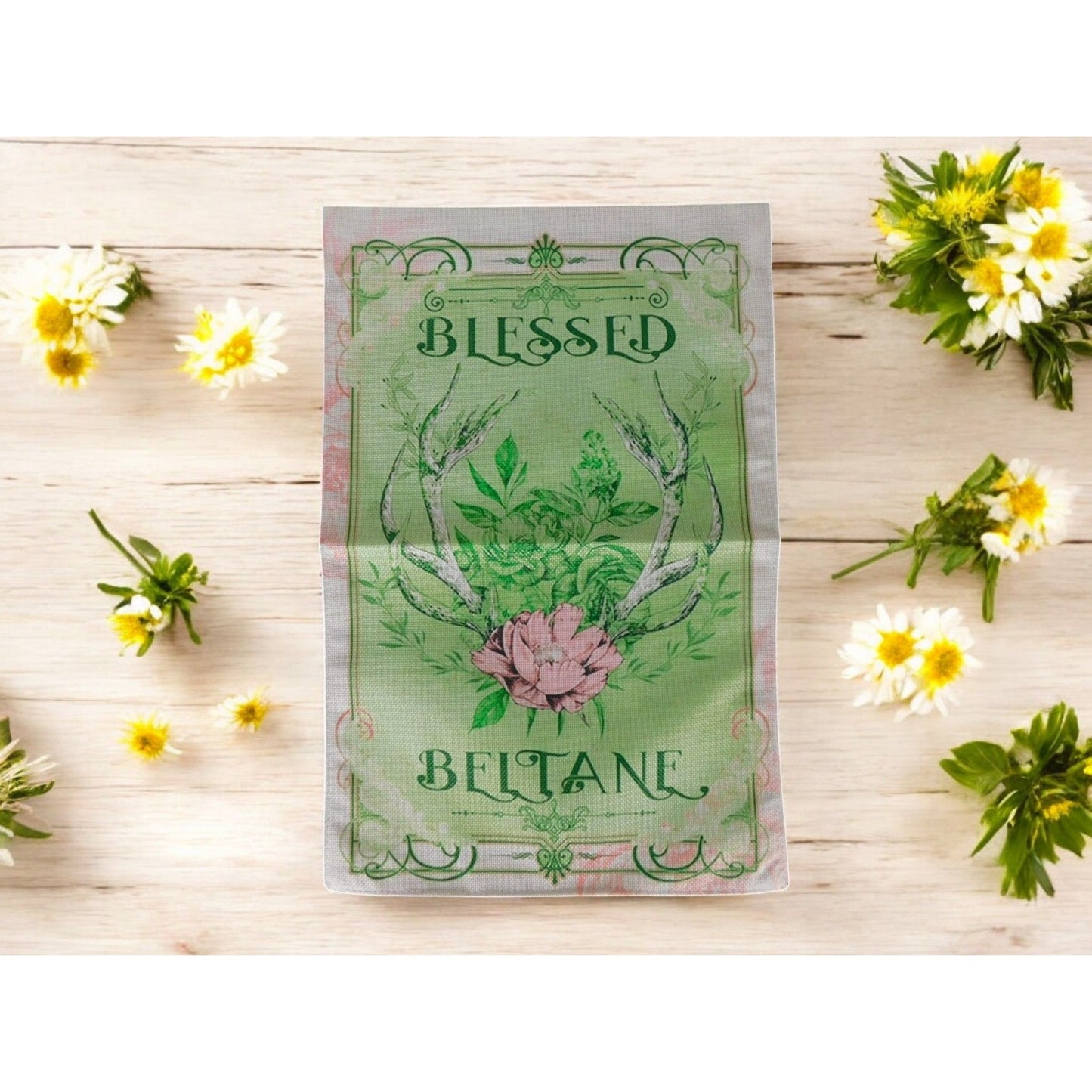 Blessed Beltane Garden Flag 12x18 Spring Pagan Decor Waterproof