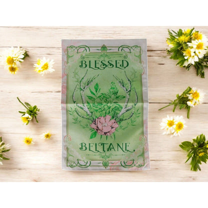 Blessed Beltane Garden Flag 12x18 Spring Pagan Decor Waterproof