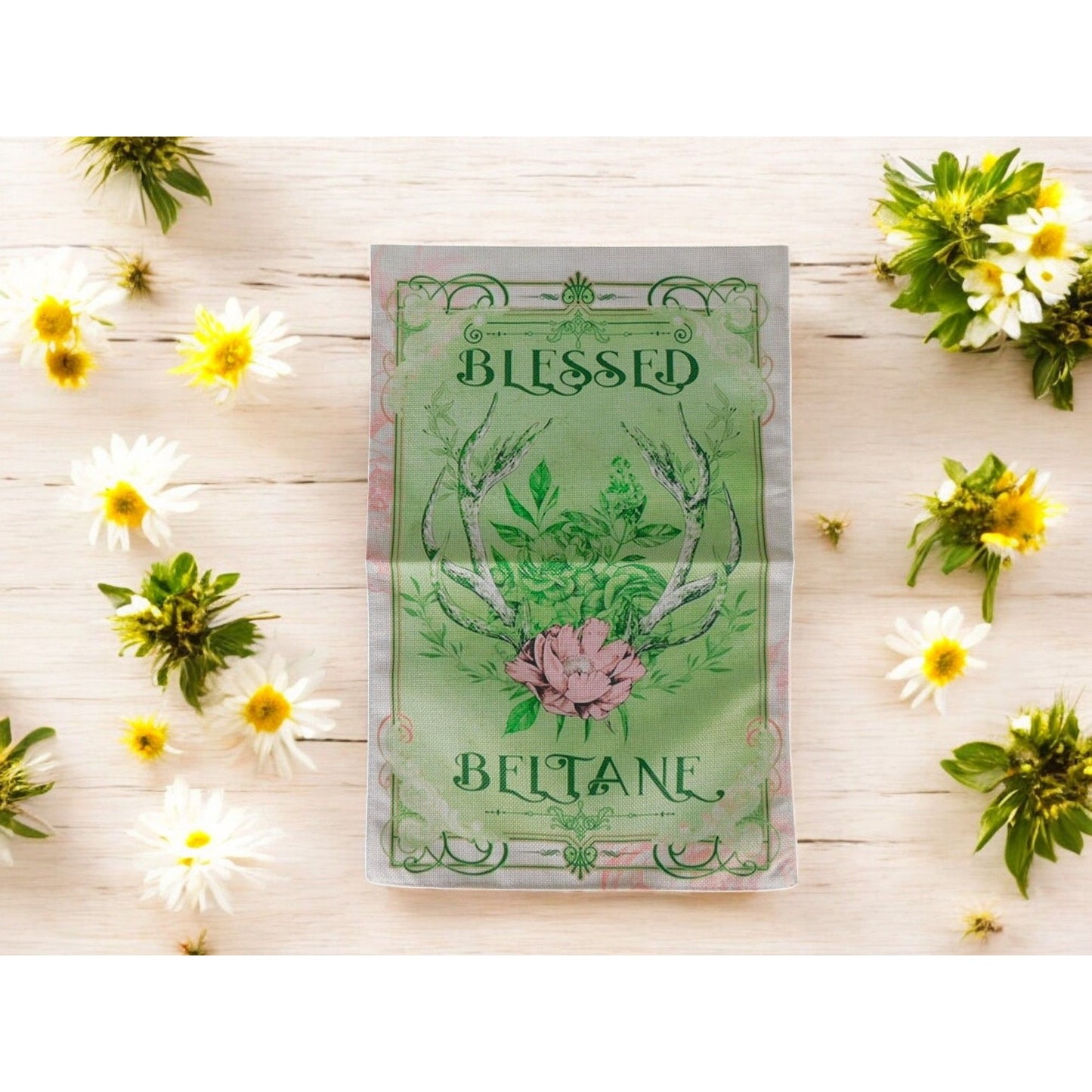 Blessed Beltane Garden Flag 12x18 Spring Pagan Decor Waterproof