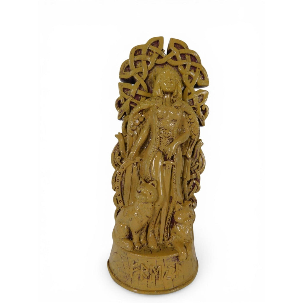 Freya Goddess Statue Norse Pagan Resin Figurine Altar Decor 7” Tall