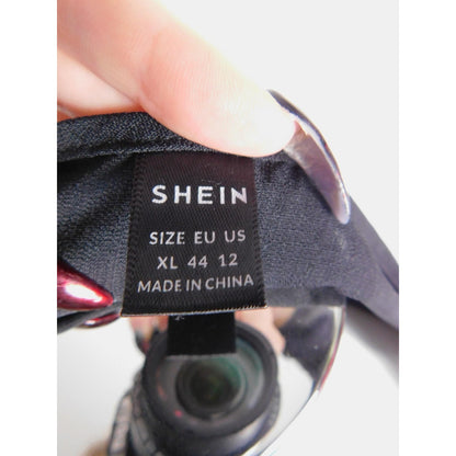 SHEIN Blk Bell Sleeve Blouse XL - Ruffle Scoop - Excellent - Witchcore Ethereal