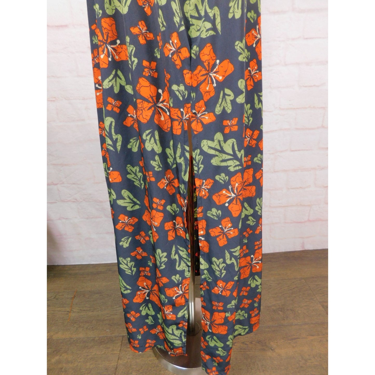 LuLaRoe Navy Floral Duster Vest L - Long Open Front - Excellent