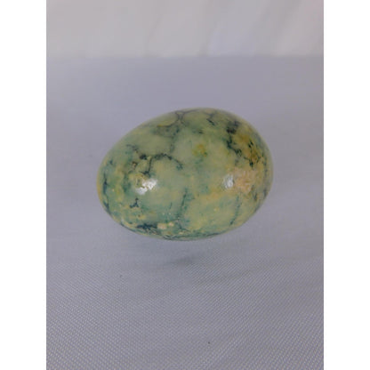 Polished Green Stone Egg 0.54oz Gemstone Sphere Witch Altar Decor Display