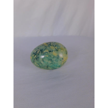 Polished Green Stone Egg 0.54oz Gemstone Sphere Witch Altar Decor Display