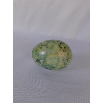 Polished Green Stone Egg 0.54oz Gemstone Sphere Witch Altar Decor Display