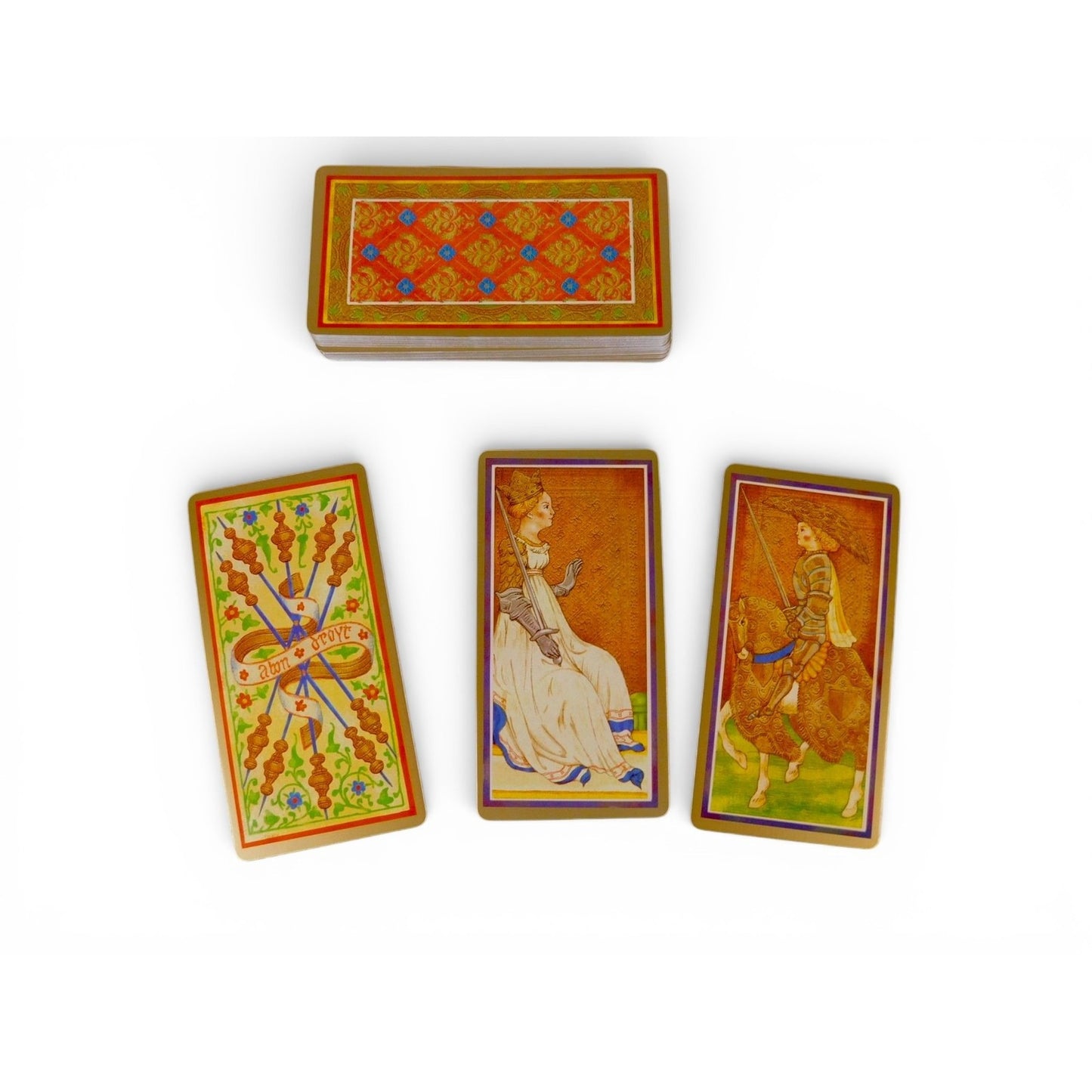 The Golden Tarot Visconti Sforza 78 Card Deck Mary Packard Oracle Divination