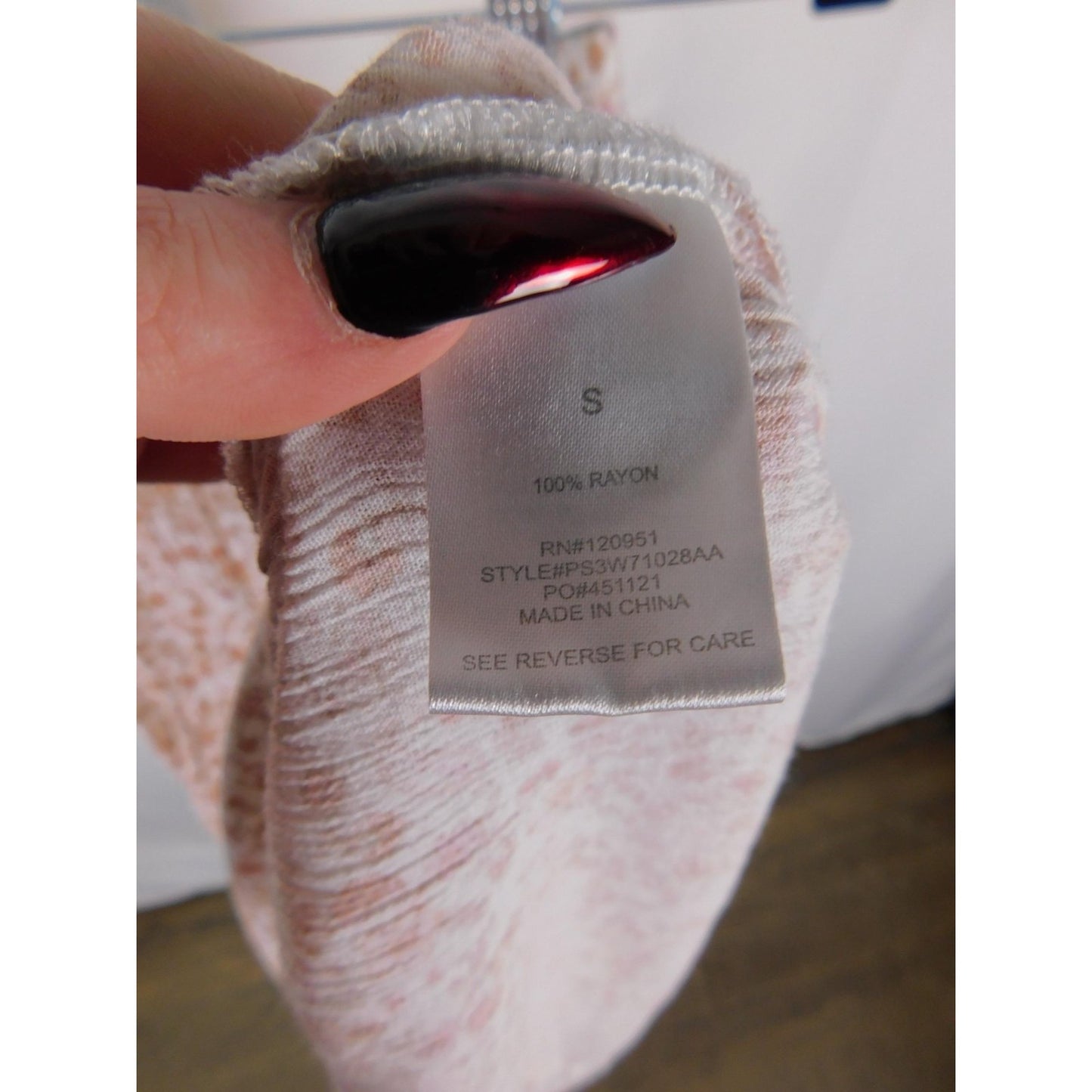 Unified Title "Pink Rose Small Peach Floral Tiered High Low Midi Boho