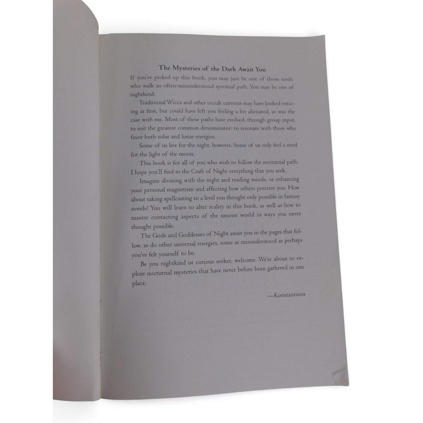 Nocturnal Witchcraft Magick After Dark Konstantinos Occult PB