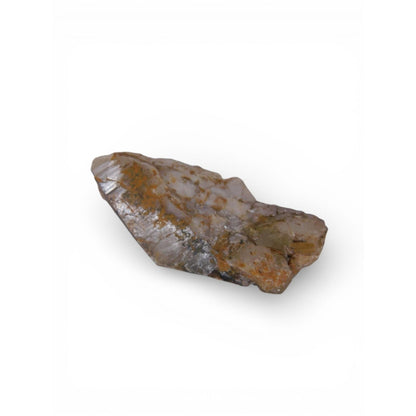 Raw Quartz Crystal Stone 0.53 Lb Iron Staining Polished Faces Altar Decor