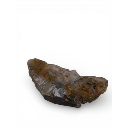 Raw Quartz Crystal Stone 0.53 Lb Iron Staining Polished Faces Altar Decor