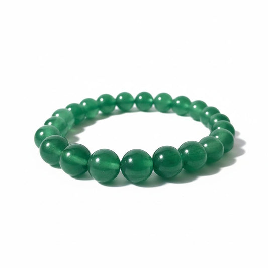 Green Aventurine Healing Bracelet For Balance & Inner Calm Stretchable Beaded Design Promotes Health & Harmony Elegant Gift Idea
