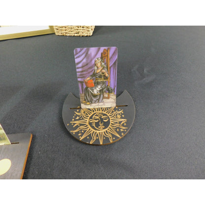 Sun & Moon Phase Tarot Card Display Stand Set