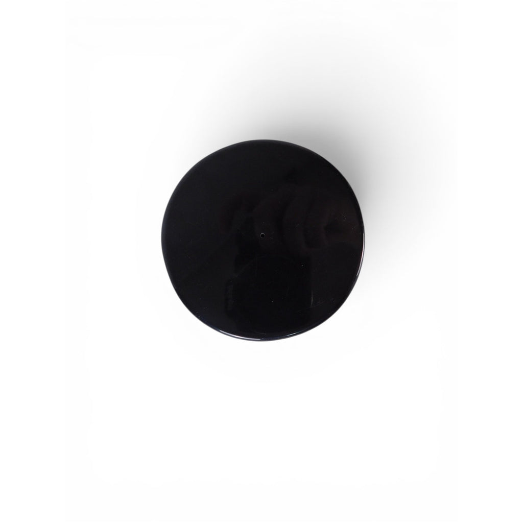 Black Stone Triple Moon Pentacle Ceramic Plate Incense Holder