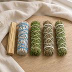 Herbal Cleansing Set White Sage, Cedar, Rosemary, Juniper & Palo Santo