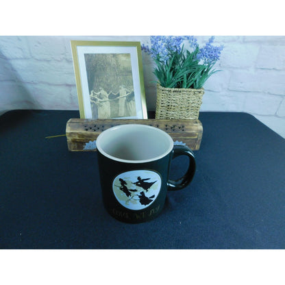Come We Fly Disney Hocus Pocus Witch Silhouette Mug Black Coffee Tea