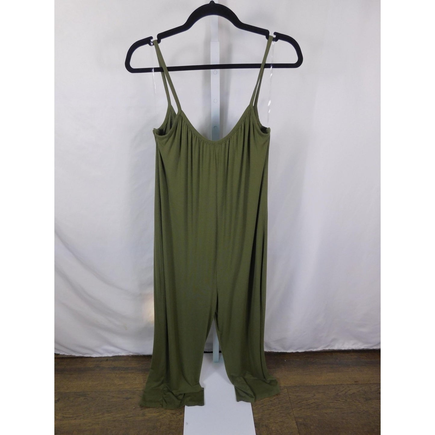 Kali Reve Olive Boho Jumpsuit M/L - Green - Excellent - Witchcore Earth