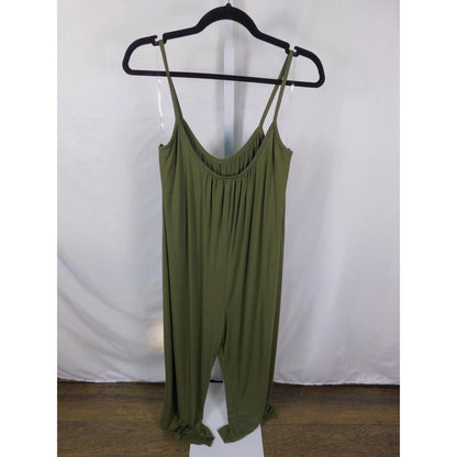 Kali Reve Olive Boho Jumpsuit M/L - Green - Excellent - Witchcore Earth