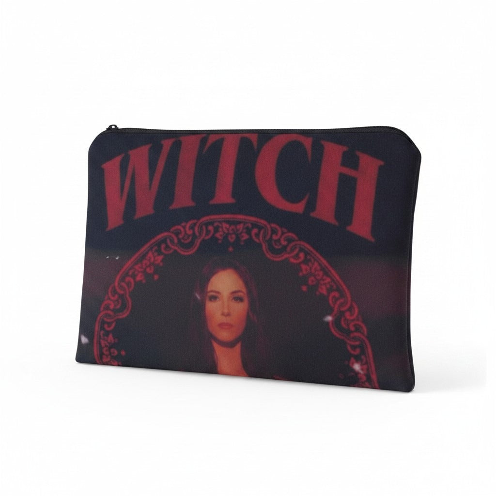 The Witch Black Cosmetic Bag Love Travel Makeup Zipper Pouch Witchy Halloween