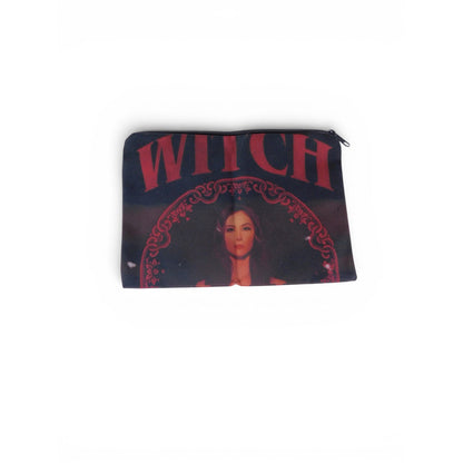 The Witch Black Cosmetic Bag Love Travel Makeup Zipper Pouch Witchy Halloween