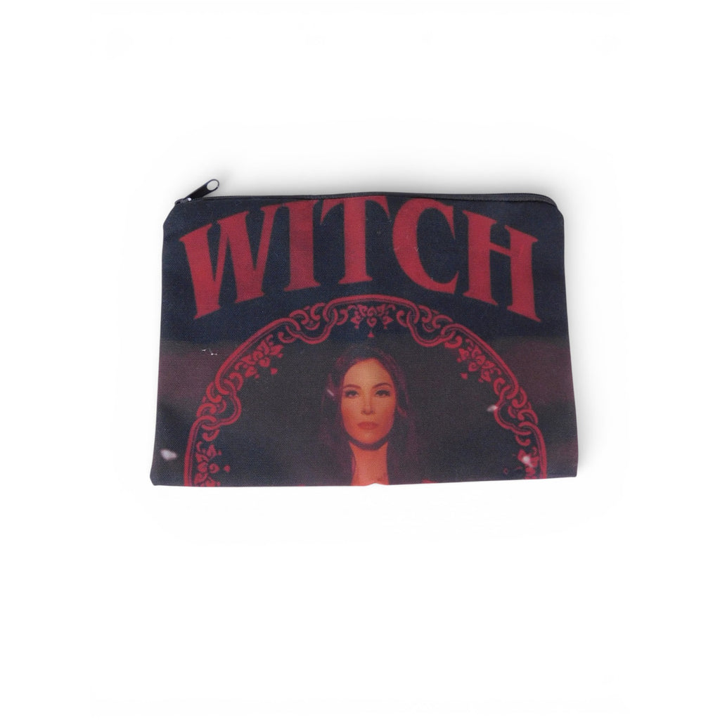 The Witch Black Cosmetic Bag Love Travel Makeup Zipper Pouch Witchy Halloween