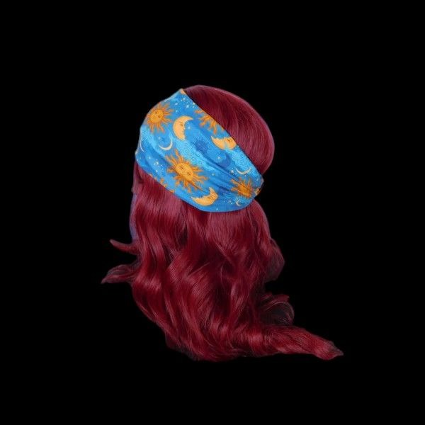 Sun & Moon Celestial Headband - Boho Festival Stretch - New