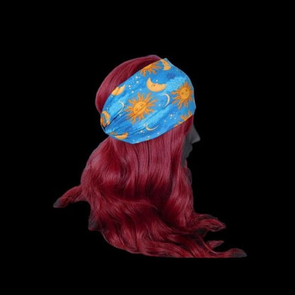 Sun & Moon Celestial Headband - Boho Festival Stretch - New