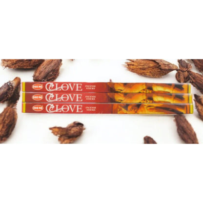 HEM Clove Incense Sticks 3 of 8 Packs Witchy Herbal Aromatherapy Ritual