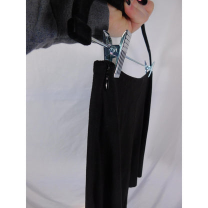 BB Dakota Black Faux Suede A-Line Mini Skirt 0 - Side Zip Stretch - Excellent