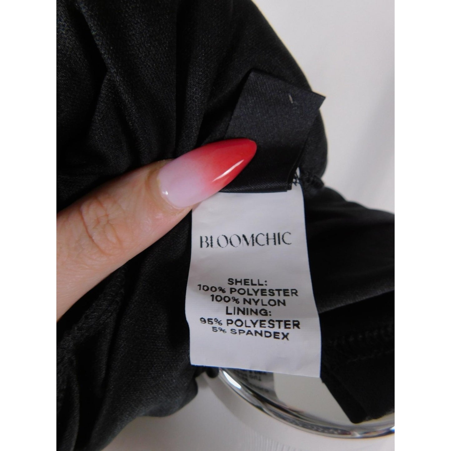 BloomChic Black Gold Sequin Mesh Dress 26 - V-Neck Plus - Excellent