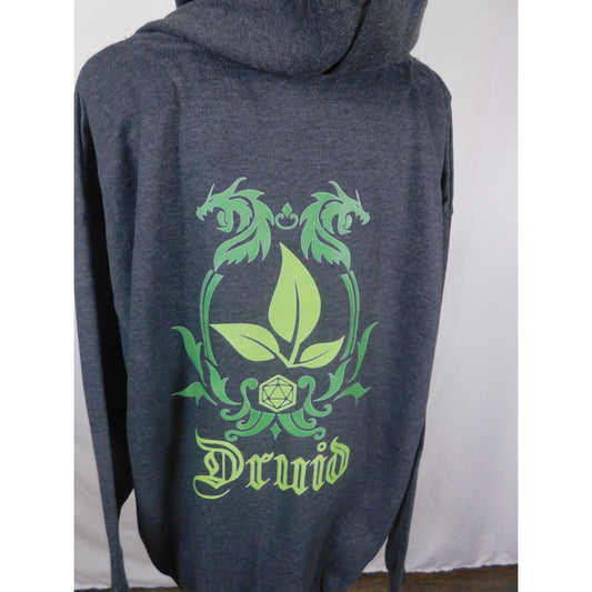 Druid Hoodie XL Green Crest Graphic Forest Witchcore New
