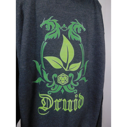 Druid Hoodie XL Green Crest Graphic Forest Witchcore New