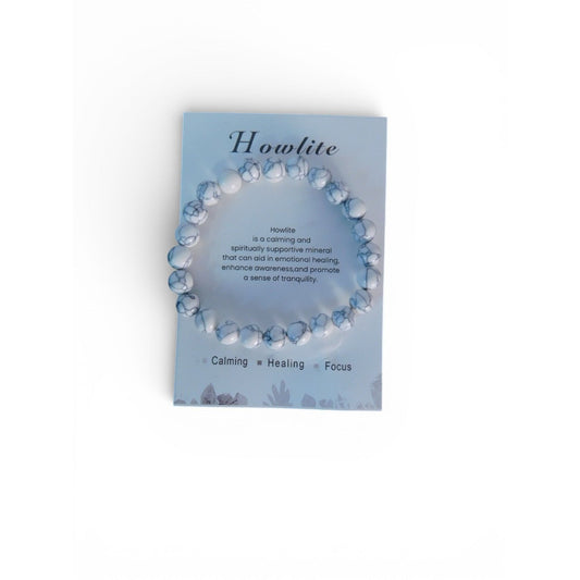Howlite Calm & Focus Intention Bracelet