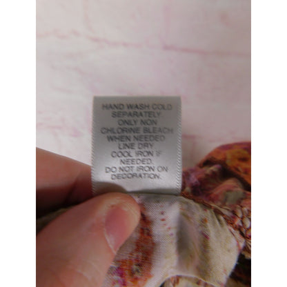 Dressbarn Beaded Paisley Halter Top L Women Boho