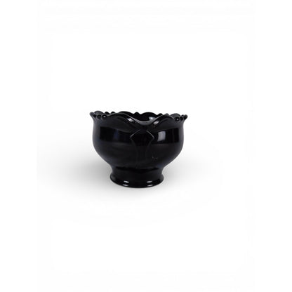 Vintage 1930s L.E. Smith Mt. Pleasant Black Amethyst Glass Creamer