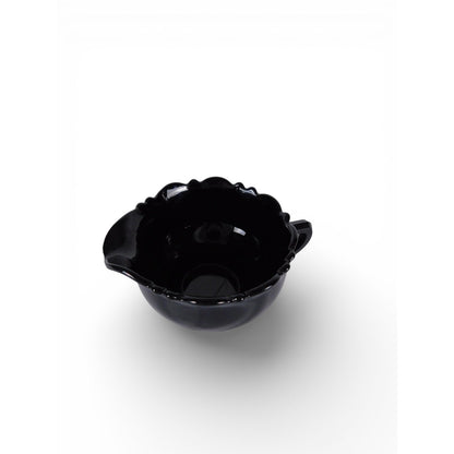 Vintage 1930s L.E. Smith Mt. Pleasant Black Amethyst Glass Creamer