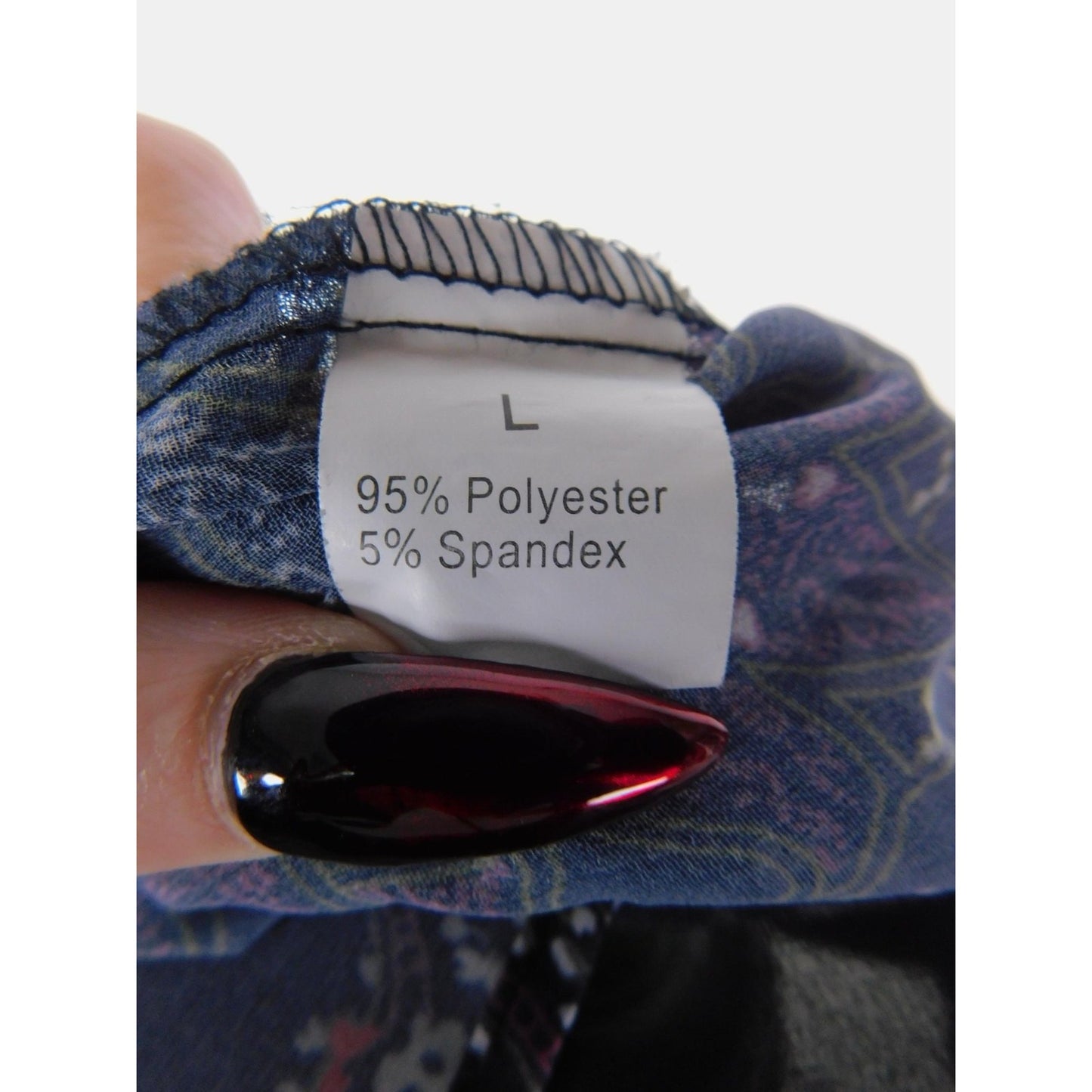 Boho Floral Paisley Kimono Sheer Cardigan Navy Black L