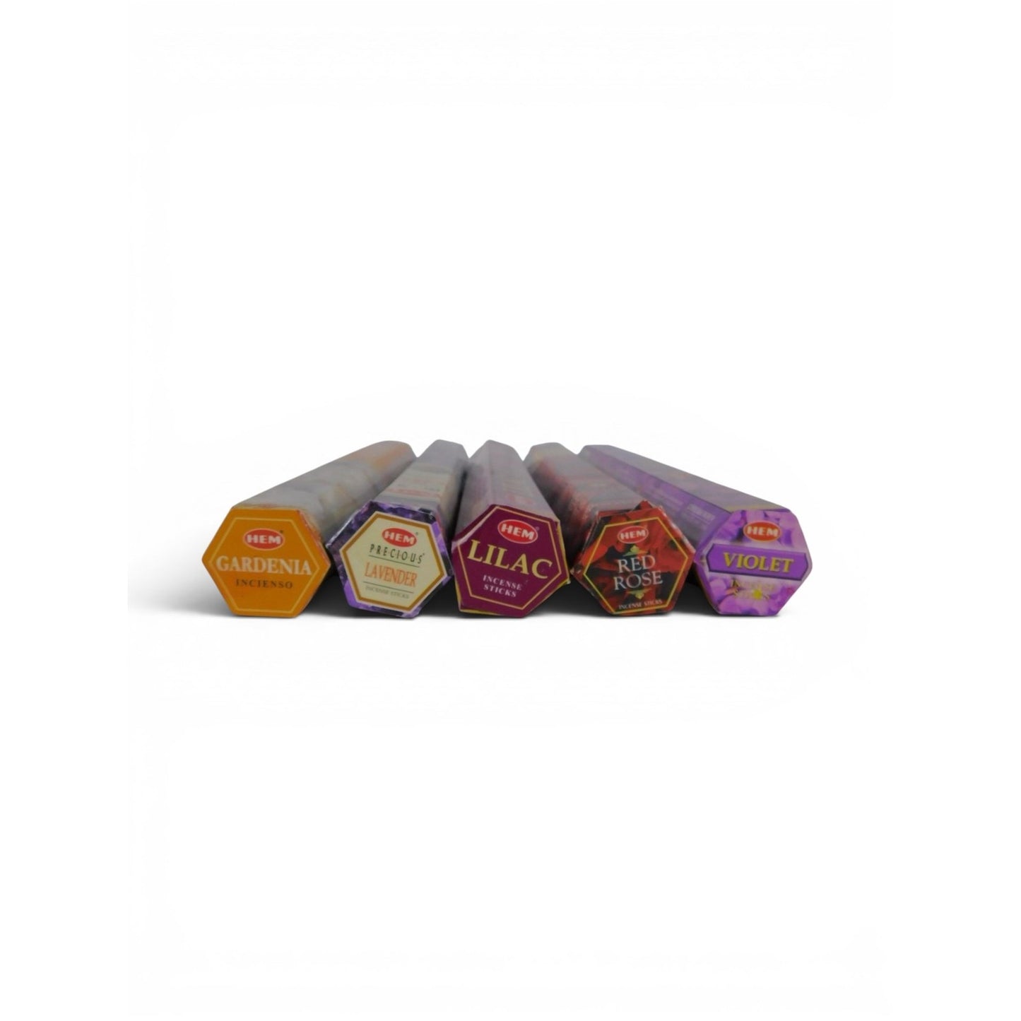HEM Floral Incense Variety Pack 100 Sticks Rose Lavender Lilac Violet Gardenia