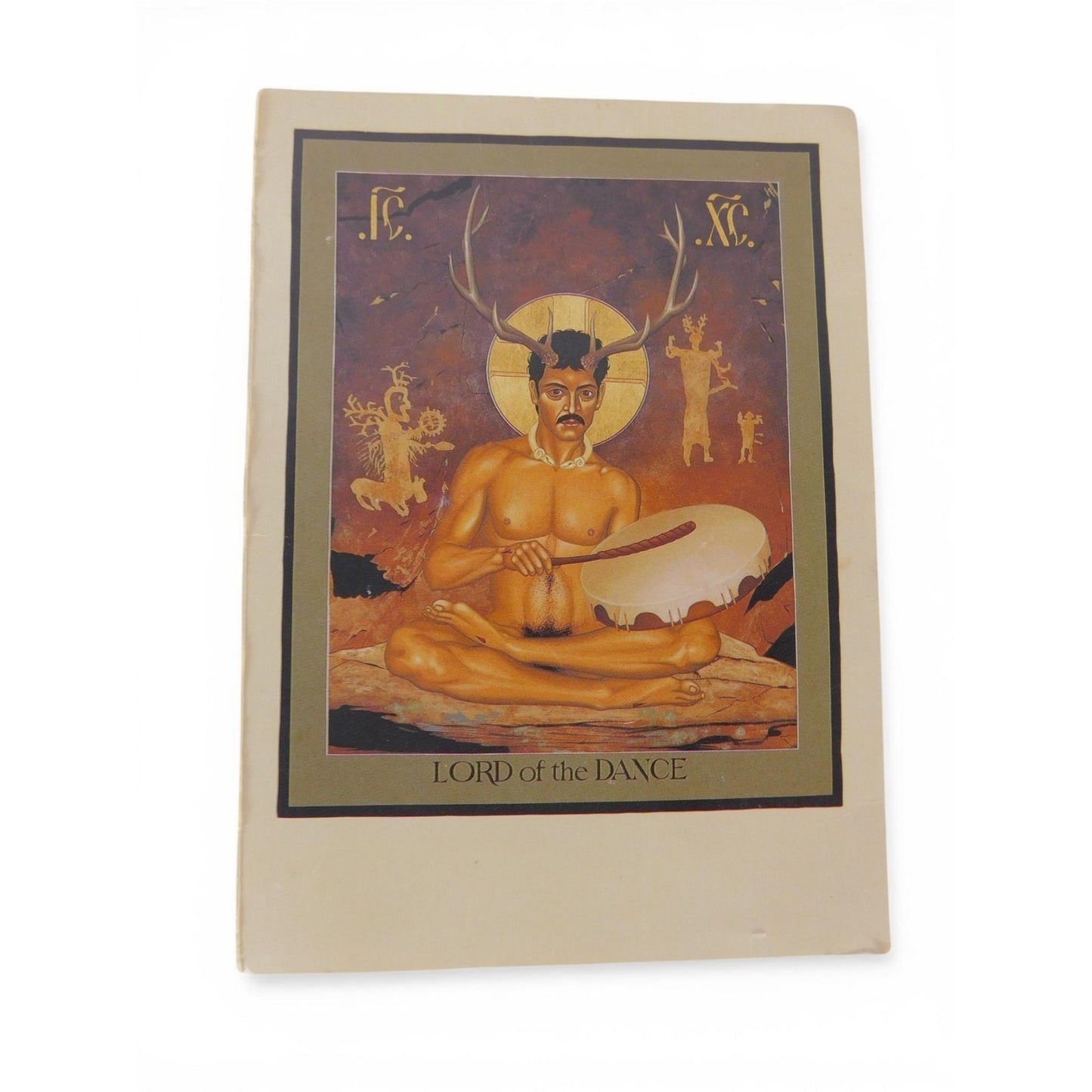 Vintage Lord Of The Dance Mythological Male Figure Fantasy Art Print 5x7