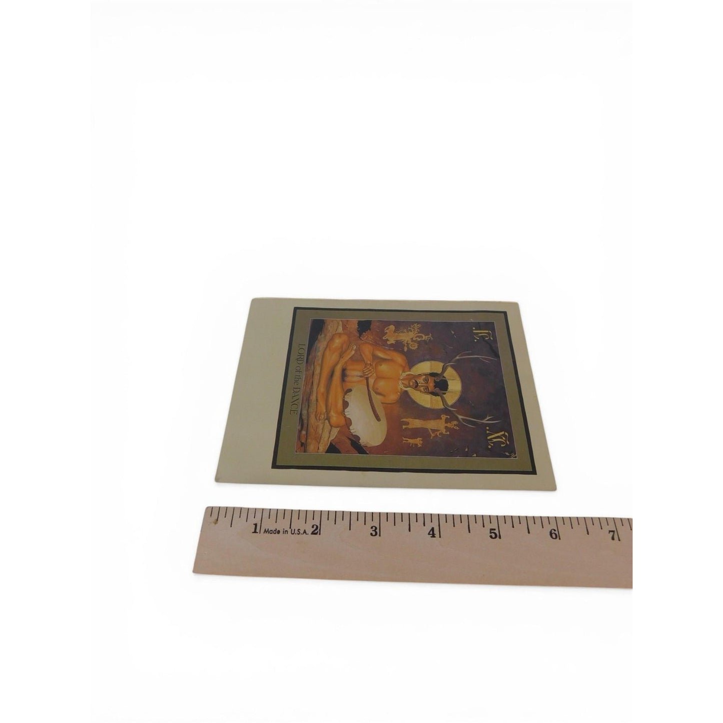 Vintage Lord Of The Dance Mythological Male Figure Fantasy Art Print 5x7