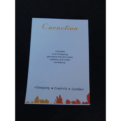 Carnelian Gemstone Bracelet Red Crystal Bead Stretch Unisex Energy Healing Jewel